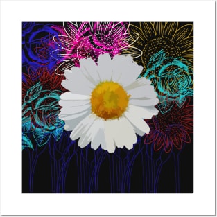 Yapah Flower Collage Posters and Art